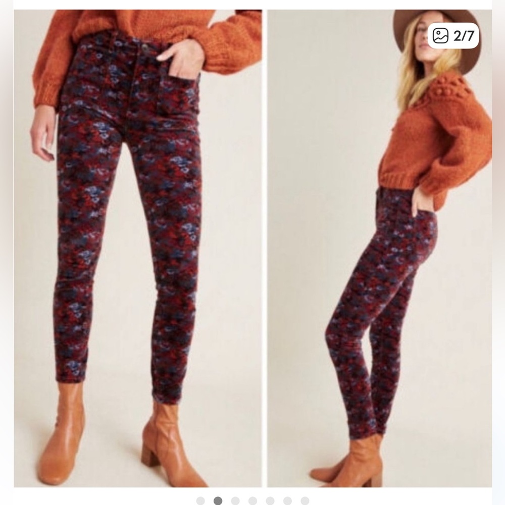 Anthropologie Pilcro letterpress Skinny Corduroy jeans size 27